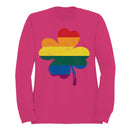 Rainbow Shamrock LGBTQ+ Pride and St. Patricks Day Blend Women's Sweatshirt
