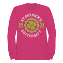St. Patricks University Vintage Irish Shamrock Design Women's Sweatshirt