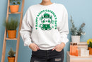 Happy Saint Catricks Day Cute Leprechaun Cat Design Women's Sweatshirt