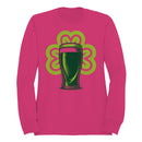 Shamrock and Pint Classic St. Patricks Day Beer Design Women's Sweatshirt
