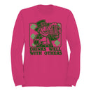 Drinks Well with Others Funny St. Patricks Day Leprechaun Women's Sweatshirt