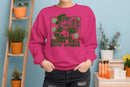 Drinks Well with Others Funny St. Patricks Day Leprechaun Women's Sweatshirt