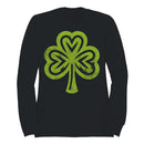 Heart-Shaped Shamrock St. Patricks Day Symbol of Luck Women's Sweatshirt
