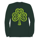 Heart-Shaped Shamrock St. Patricks Day Symbol of Luck Women's Sweatshirt