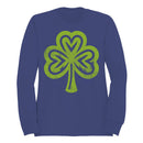 Heart-Shaped Shamrock St. Patricks Day Symbol of Luck Women's Sweatshirt