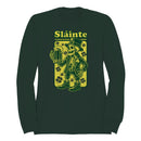 Slainte Skeleton Leprechaun St. Patricks Day Cheers Design Women's Sweatshirt