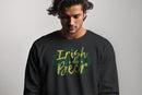 Irish I Had a Beer Funny St. Patricks Day Drinking Design Men's Sweatshirt