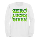 Zero Lucks Given Funny St. Patricks Day Shamrock Design Men's Sweatshirt