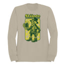 Slainte Skeleton Leprechaun St. Patricks Day Cheers Design Men's Sweatshirt