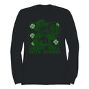 Drinks Well with Others Funny St. Patricks Day Leprechaun Men's Sweatshirt