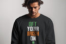 Get Your Irish On St. Patricks Day Celebration Design Men's Sweatshirt