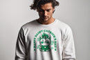 Happy Saint Catricks Day Cute Leprechaun Cat Design Men's Sweatshirt