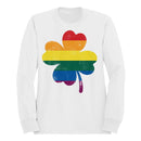 Rainbow Shamrock LGBTQ+ Pride and St. Patricks Day Blend Men's Sweatshirt
