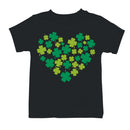 Shamrock Heart Lucky Clover St. Patricks Day Design Youth's T-shirt