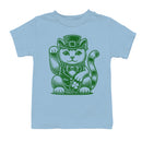 Lucky Maneki-Neko Cat in Leprechaun Hat St. Patricks Day Youth's T-shirt