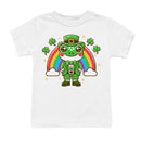 Lucky Frog Leprechaun with Rainbow St. Patricks Day Cute Youth's T-shirt