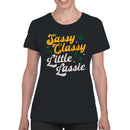 Sassy Classy Little Lassie Fun St. Patricks Day Quote Women's T-shirt