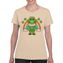 Lucky Frog Leprechaun with Rainbow St. Patricks Day Cute Women's T-shirt