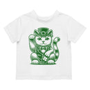 Lucky Maneki-Neko Cat in Leprechaun Hat St. Patricks Day Toodler's T-shirt