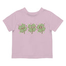 Cute Shamrock Faces Playful St. Patricks Day Clover Design Toodler's T-shirt