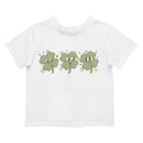 Cute Shamrock Faces Playful St. Patricks Day Clover Design Toodler's T-shirt