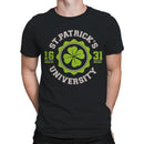 St. Patricks University Vintage Irish Shamrock Design Men's T-shirt