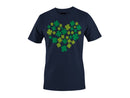 Shamrock Heart Lucky Clover St. Patricks Day Design Men's T-shirt