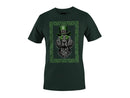 St. Patricks Day Dog with Shamrock Glasses and Green Hat Men's T-shirt