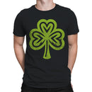 Heart-Shaped Shamrock St. Patricks Day Symbol of Luck Men's T-shirt