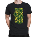 Slainte Skeleton Leprechaun St. Patricks Day Cheers Design Men's T-shirt
