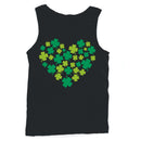 Shamrock Heart Lucky Clover St. Patricks Day Design Men's Tank Top