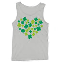 Shamrock Heart Lucky Clover St. Patricks Day Design Men's Tank Top