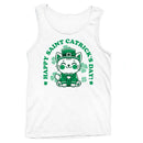 Happy Saint Catricks Day Cute Leprechaun Cat Design Men's Tank Top