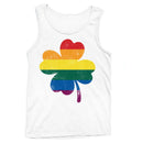 Rainbow Shamrock LGBTQ+ Pride and St. Patricks Day Blend Men's Tank Top