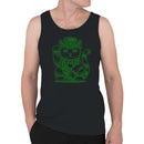 Lucky Maneki-Neko Cat in Leprechaun Hat St. Patricks Day Men's Tank Top