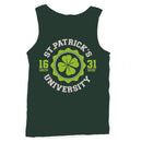 St. Patricks University Vintage Irish Shamrock Design Men's Tank Top