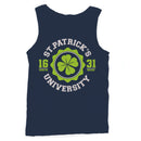 St. Patricks University Vintage Irish Shamrock Design Men's Tank Top