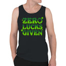 Zero Lucks Given Funny St. Patricks Day Shamrock Design Men's Tank Top