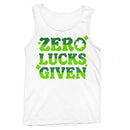 Zero Lucks Given Funny St. Patricks Day Shamrock Design Men's Tank Top