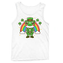 Lucky Frog Leprechaun with Rainbow St. Patricks Day Cute  Men's Tank Top