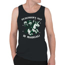 St. Patricks Day is Magical Leprechaun Riding a Unicorn Men's Tank Top
