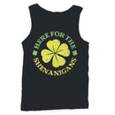 Here for the Shenanigans Fun St. Patricks Day Shamrock Men's Tank Top