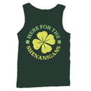 Here for the Shenanigans Fun St. Patricks Day Shamrock Men's Tank Top