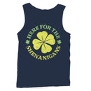 Here for the Shenanigans Fun St. Patricks Day Shamrock Men's Tank Top