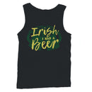 Irish I Had a Beer Funny St. Patricks Day Drinking Design Men's Tank Top