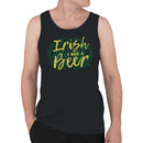 Irish I Had a Beer Funny St. Patricks Day Drinking Design Men's Tank Top