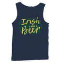 Irish I Had a Beer Funny St. Patricks Day Drinking Design Men's Tank Top