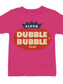 Officially Licensed Dubble Bubble Classic Gum Logo Youth's T-shirt