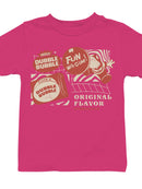 Officially Licensed Dubble Bubble Retro Gum Packaging Design Youth's T-shirt