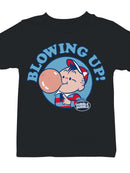 Officially Licensed Dubble Bubble Blowing Up with Dubble Bubble Youth's T-shirt